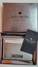 Kate Spade New York Kenzie Limited Edition Metallic Slim Card Holder Silver