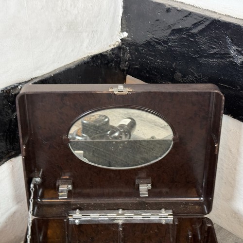 Bakelite 1950s Hairdryer & Storage Vanity Case Ormond E1022 Vintage Brown Prop - Picture 6 of 19