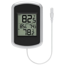 Wired Indoor Outdoor Thermometer, Home Room Temperature Monitor with Min/Max