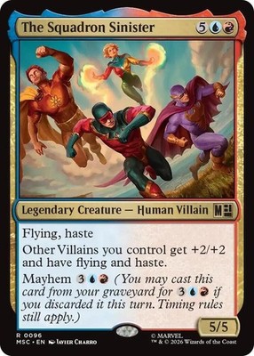 NM The Squadron Sinister, MTG, Heroes Commander, Magic the Gathering, 96