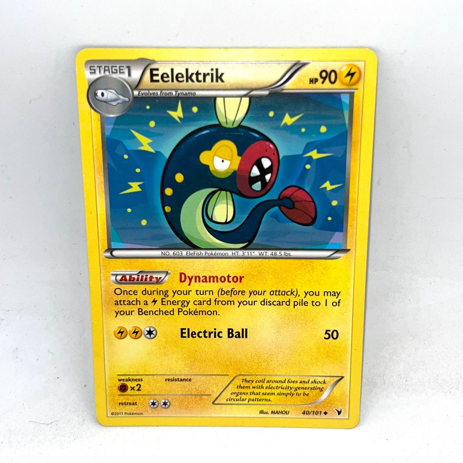 Eelektrik 40/101 Uncommon Noble Victories Pokemon Moderately Played