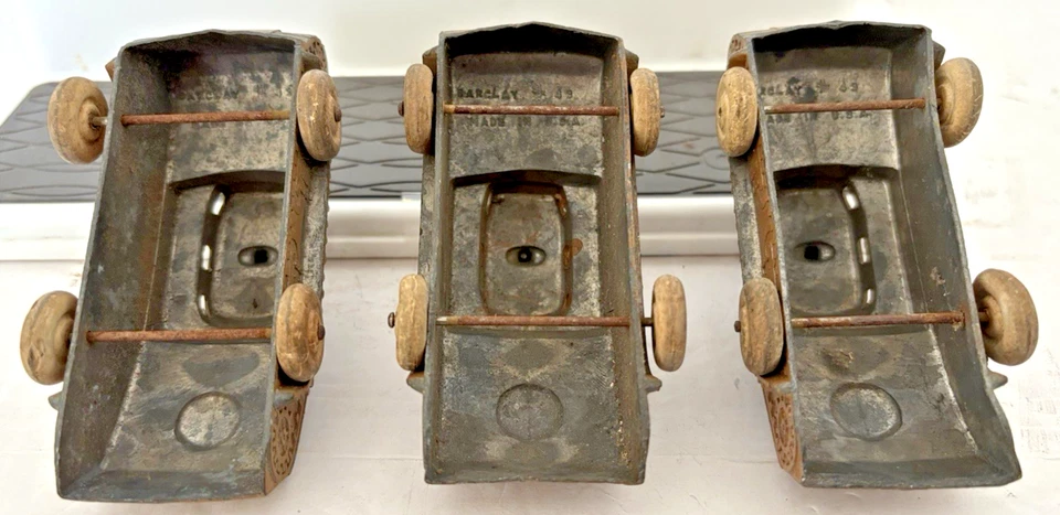 Barclay Nº 43 Tanques Militares Blindados 4562 Hechos en EE. UU. - Lote de 3 - Juguete Antiguo Foto 4 de 4