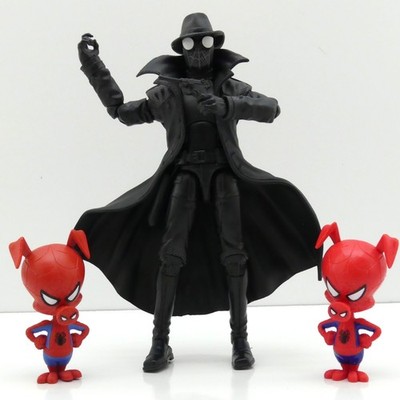 Spider-Man Noir & Spider-Ham Figure Lot of 3 Complete Set + Extra Spider-Ham