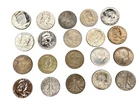 90% Silver Half Dollars Roll of 20, $10 Face Value Kennedy Franklin proofs more