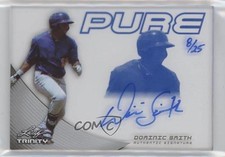 2014 Leaf Trinity Pure Auto Blue 8/25 Dominic Smith #P-DS1 Auto 0b2