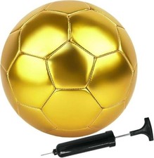 Soccer Ball 4 5 DIY Craft Boys Girls Adults Birthday Gift Yellow Golden Size 3