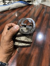 Gucci Monogram Belt Fit Ups Size 36