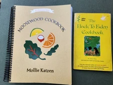 2 Vintage Cookbooks Back To Eden Kloss Moosewood Cookbook Katzen Healthy Recipes