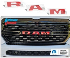 RAM Grille Emblem Overlay Decal Sticker - Fits 2019-2024 Ram 1500