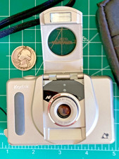 VTG Kodak Advantix T550 f3.5 28mm Digital FILM Camera COMPACT Tested Works CASE