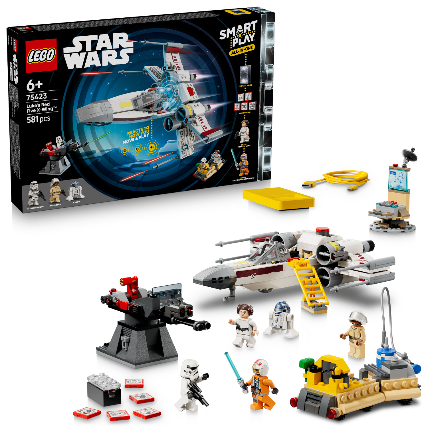 LEGO Star Wars: SMART Play™: Luke's Red Five X-Wing™ (75423)