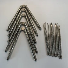 Vintage HMQ Metal Nut Cracker Shell Walnut With Matching Picks Set Of 15