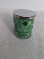 Lucky Vibes Irish Cream Poundcake Single Wick Candle Bath and Body Works 8oz.