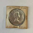 1954 Canada 1 Dollar Coin .800 Silver About Uncirculated Elizabeth II (MM00180)