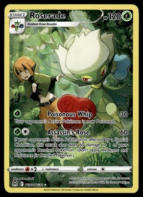 Roserade TG02/TG30 Holo Lost Origin Trainer Gallery NM Pokemon Karte Englisch