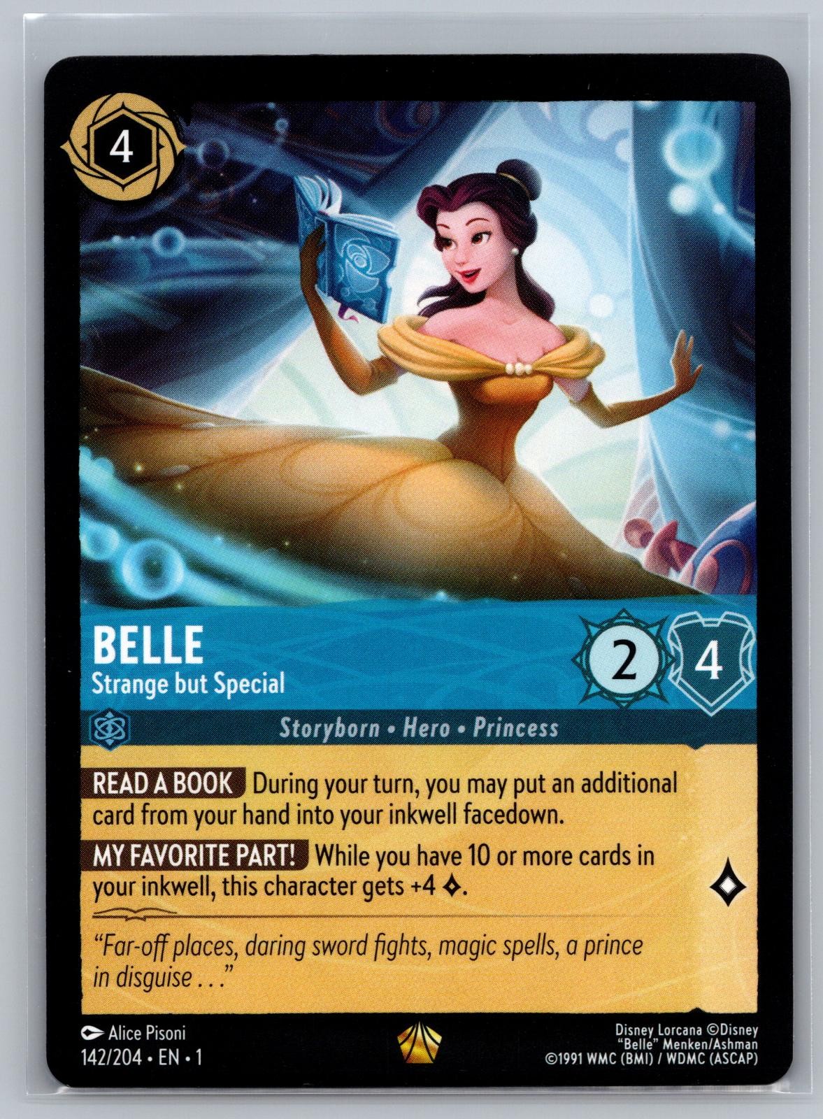 Belle - Strange but Special 142/204 Legendary The First Chapter Lorcana NM