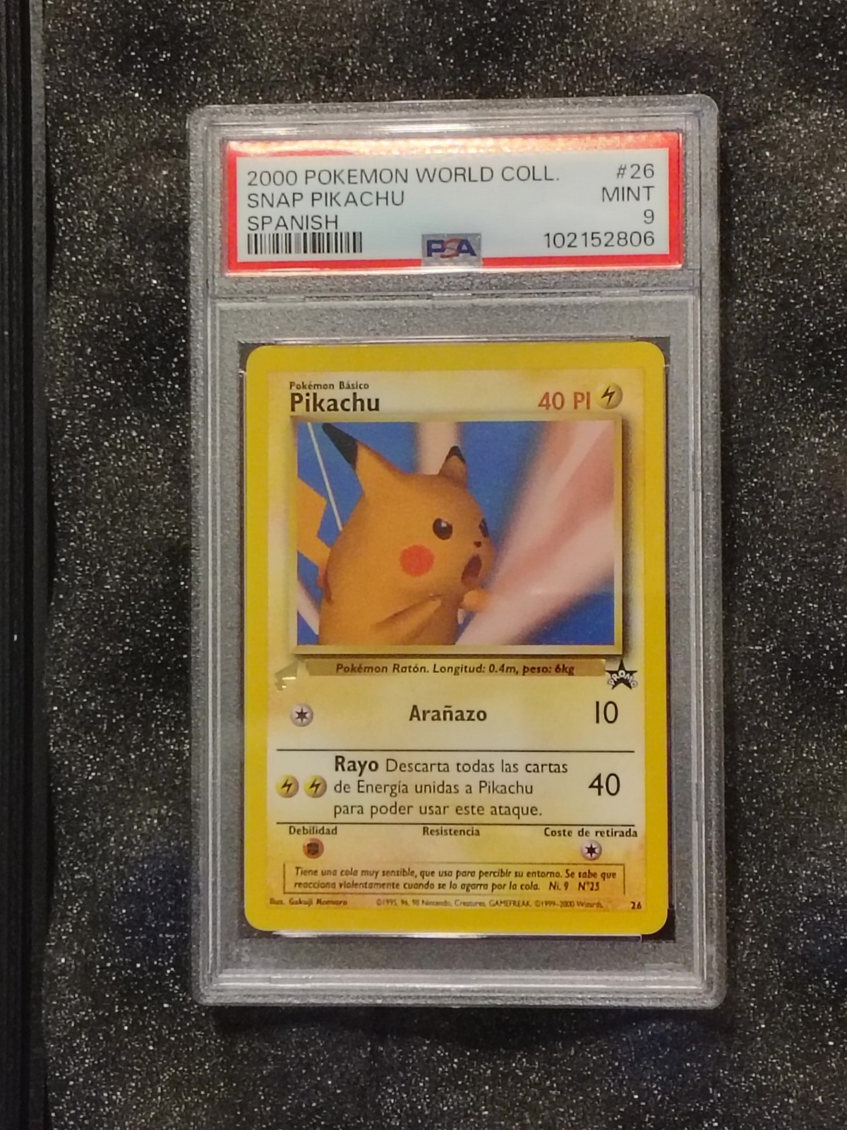 Pokémon Pikachu Snap - 26 - World Collection - PSA 9