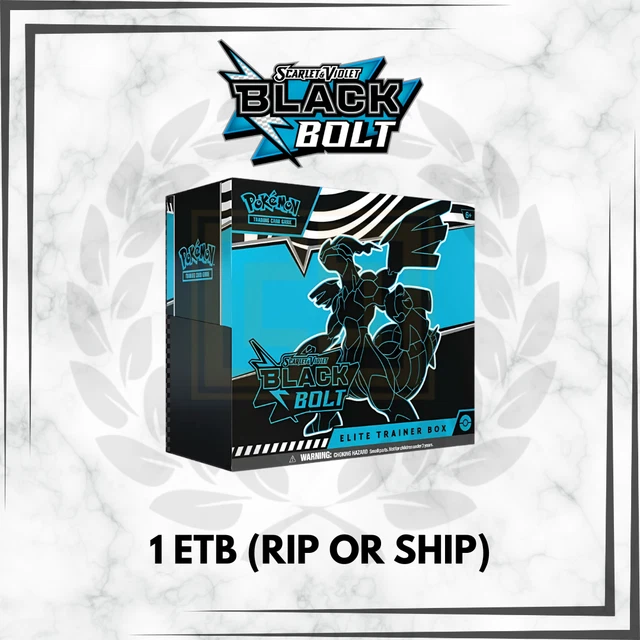 RIP or SHIP - Black Bolt Elite Trainer Box ETB