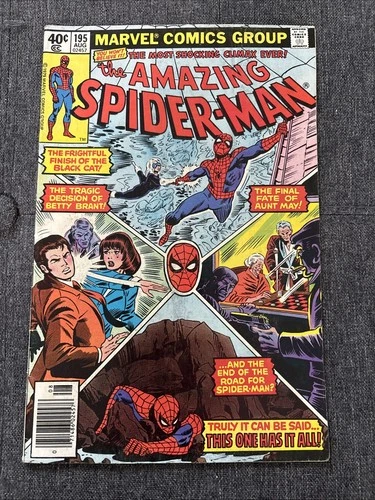 The Amazing Spider-Man #195 Newsstand Variant (Marvel Comics August 1979)