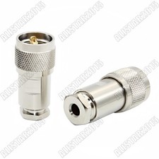 1x UHF PL259 Male Clamp Straight RF Connector For LMR195 RG58 RG400 RG142 Cable