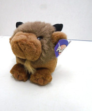 Vintage 90's Puffkins Biff The Buffalo DOB 7-1-97 Soft Plush Stuffed Animal NWT