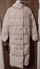 Esprit Cream Reversible Longline Padded Coat - L - £150