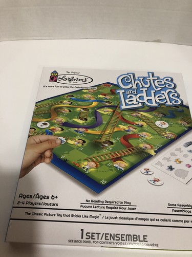 Colorforms Chutes and Ladders Game Set -It's More Fun To Play The ...