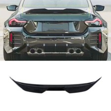 Gloss Black For 2022-2024 BMW 2 Series Coupe G42 G87 M2 Rear Trunk Spoiler Wing