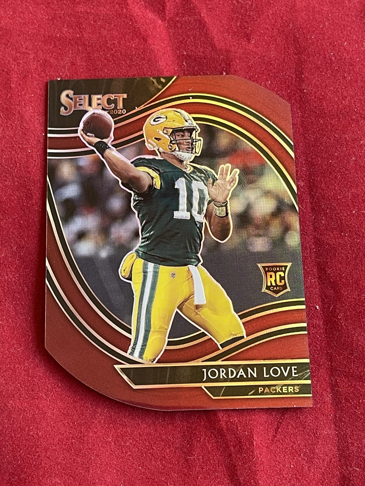 2020 Panini SELECT JORDAN LOVE DIE CUT MAROON PRIZM RC FIELD LEVEL #347 RARE