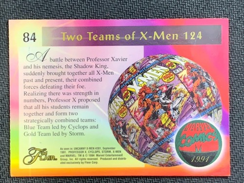 1994 Flair Marvel Annual Universe Trading Card Singles Blue and Gold # 84 - Picture 2 of 4