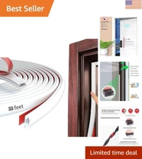 D Shape White Rubber Weather Stripping – Self-Adhesive Soundproof Seal Strip ...