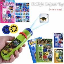 Torch Night Projector Light Eductional Toys For 2-10 Year Old Kids Girl Boy Gift