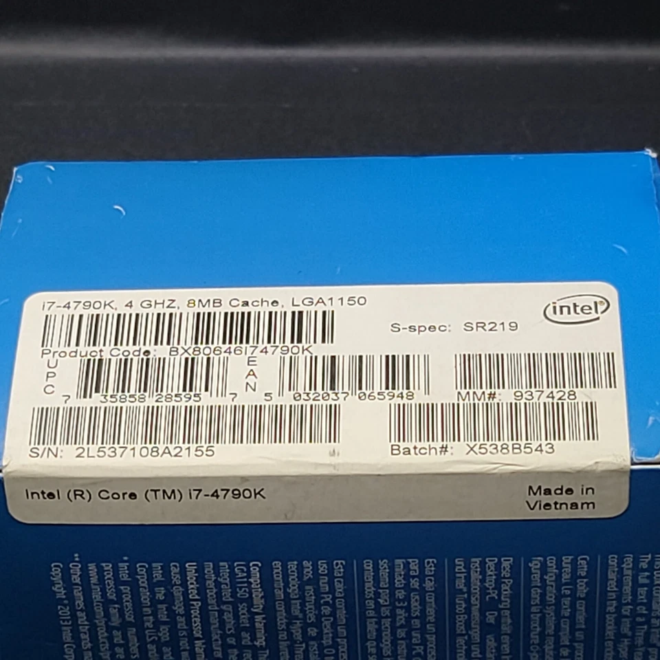 Intel Core i7-5820K Haswell-E 6-Core 3.3 GHz LGA 2011-v3 140W Desktop Processor - Image 4 of 4