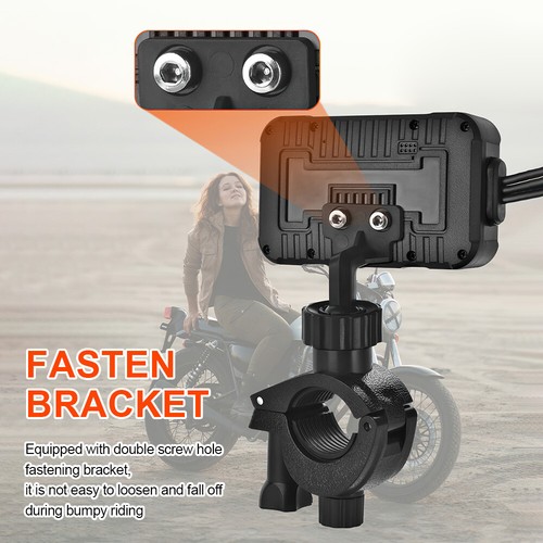 3" HD 1080P Motorcycle Dash Cam DVR Camera Waterproof Recorder Front+Rear Cam - Picture 10 of 18