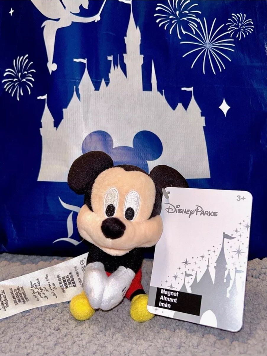 Disney Parks Mickey Mouse Magnetic Hands Plush Bag Accessory NEW WITH TAGS
