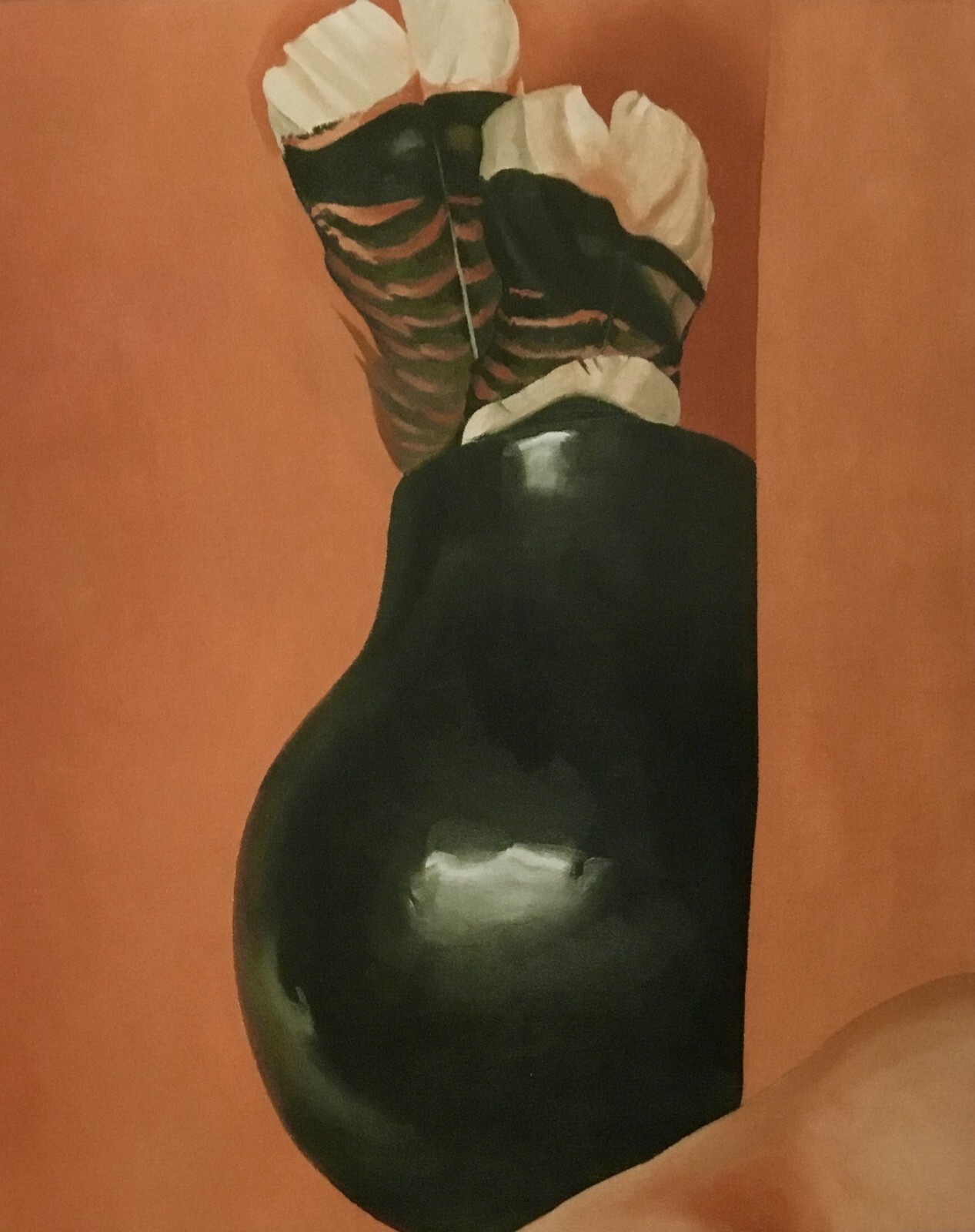 Georgia O'Keeffe Turkey Feathers in a Pot Custom Framed Print