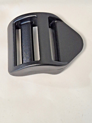Schwarz 50 mm Gurtband Gurt gebogen Leiterschloss Schieberschnalle Spannschloss UK Verkäufer