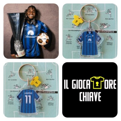 THE KEY PLAYER.Keychain, Lookman Jersey Atalanta Europa League Final '24