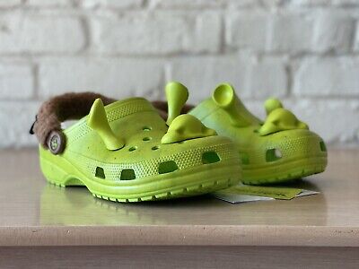 NEW Shrek × Crocs Classic Clog Men Size 13 W 14.5 Ogre Green IN HAND SHIP  NOW