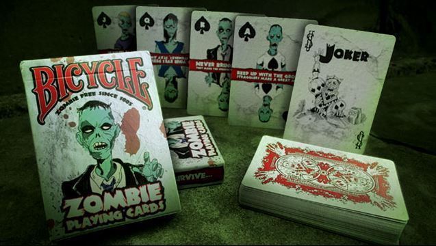 NEW Bicycle Zombie Playing Cards Survival Guide Tip Zombified Attacks Horde Dead