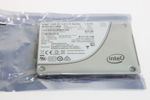 1.6TB INTEL DC S3510 2.5" SATA 6.0Gbps SSDSC2BB016T6P 804574-006 SSD