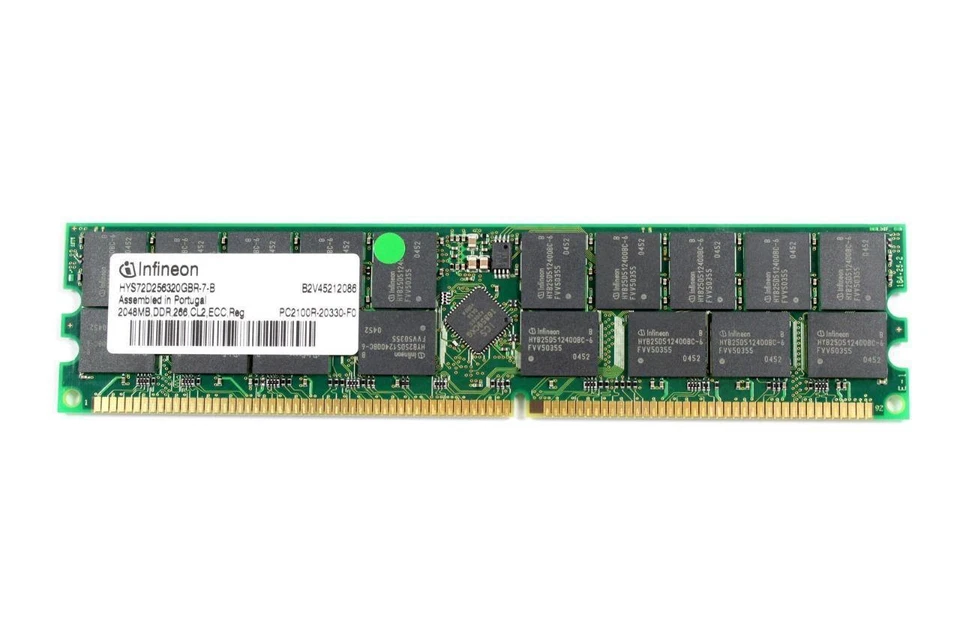 Infineon 2GB PC-2100 266 MHz DDR 184-Pin DIMM Memory 9U176 09U176 - Image 3 of 3
