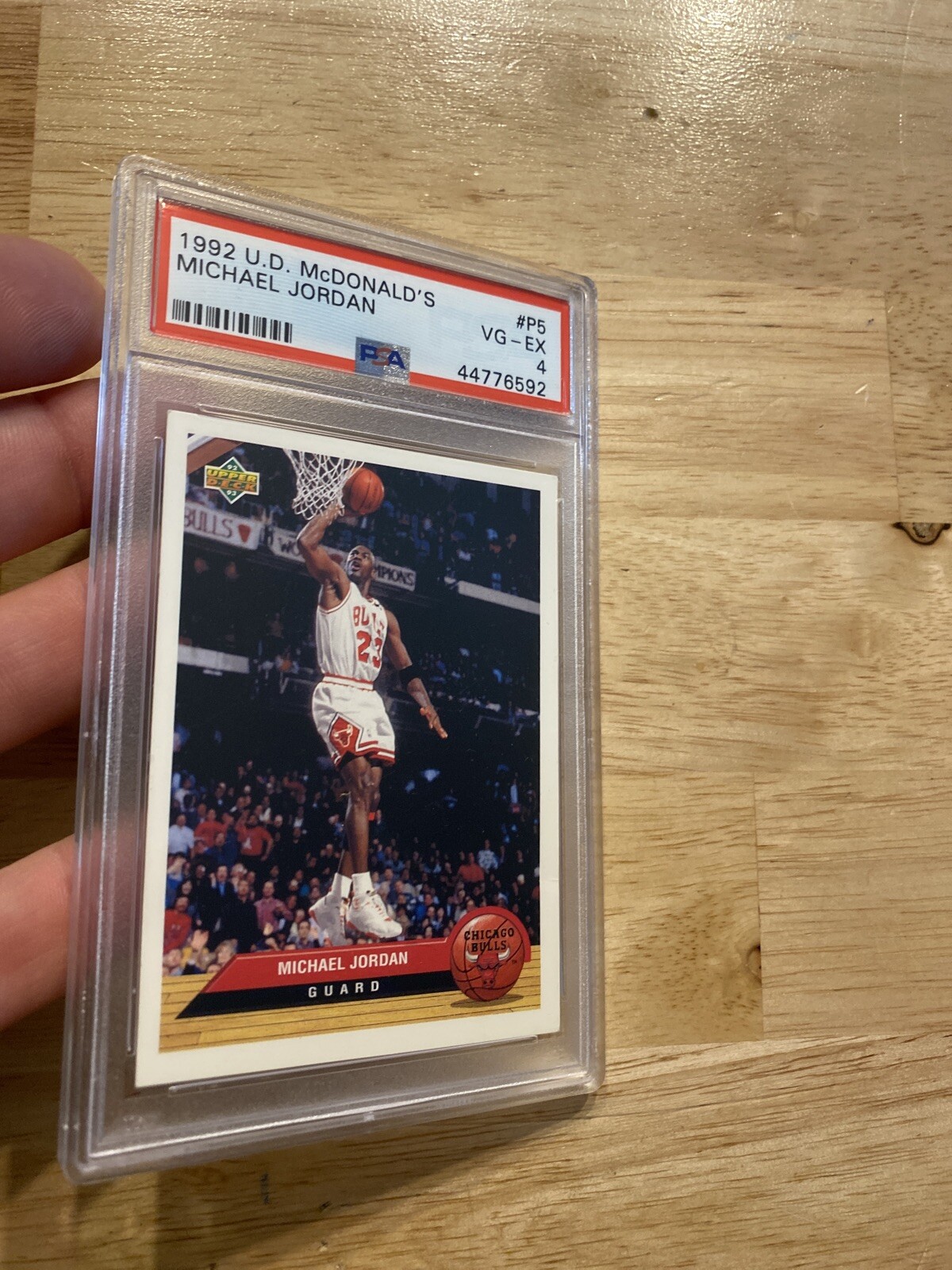 Michael Jordan PSA 4 McDonald’s Vintage Basketball Card NBA Chicago MJ 1992 view 7