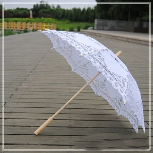 Ivory lace clearance umbrella parasol