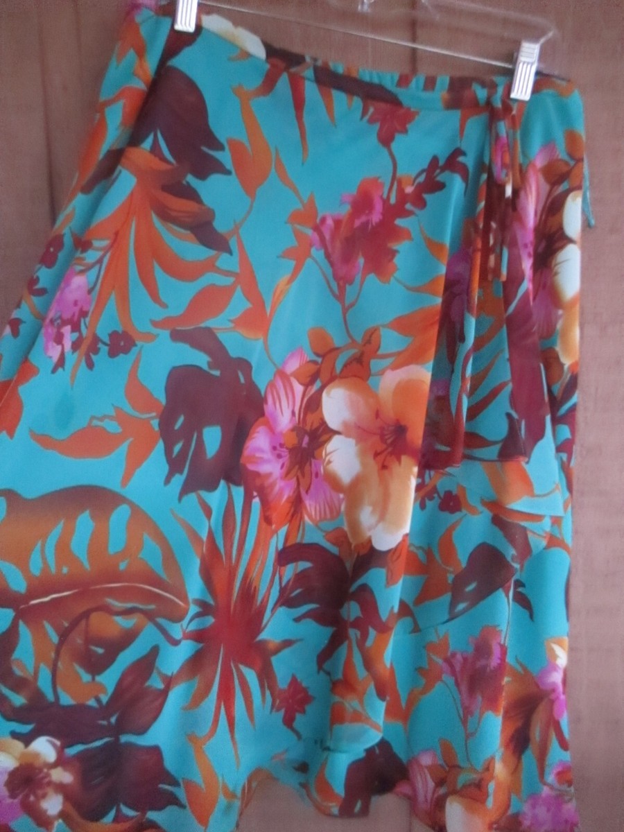 Ensemble Jupe Coldwater Creek Et Top Mossimo - Taille M - Couleur Bleu Royal Et Jaune - Neuf