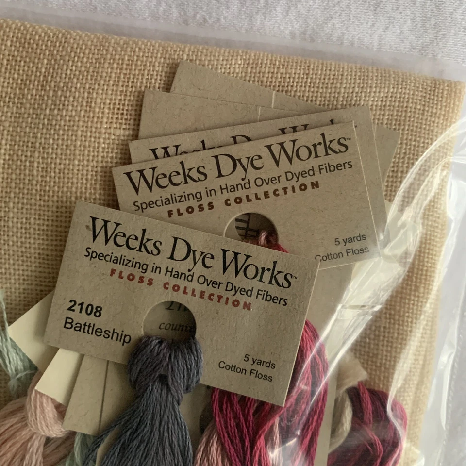 Lizzie Kate Be Your Own Kind Of Beautiful Cross Stitch Pattern Floss Fabric Nip - Image 4 of 4