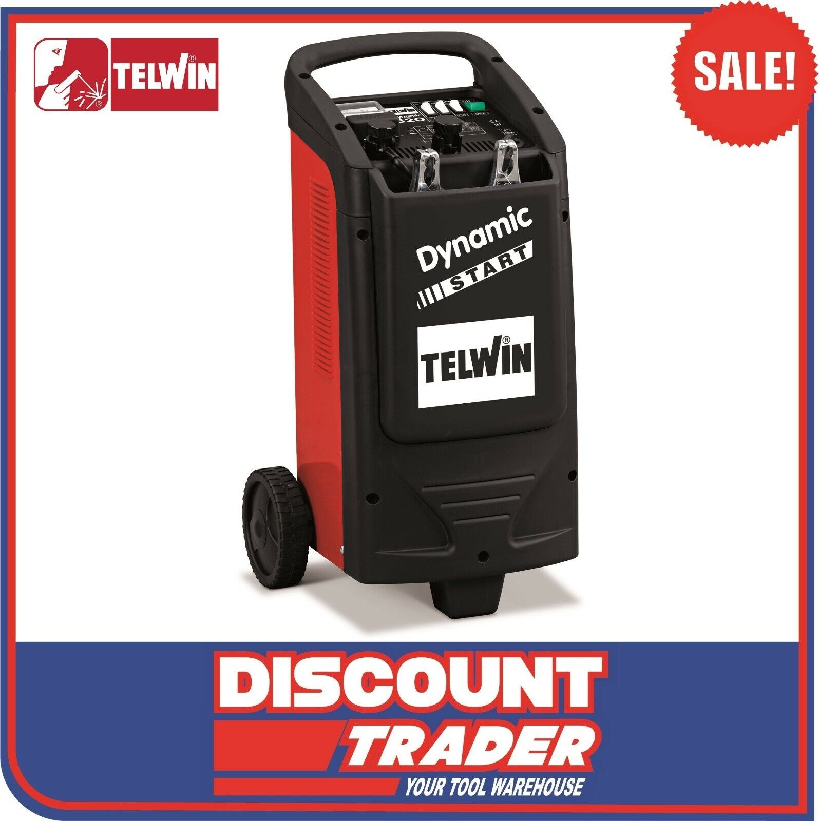 Telwin 829381 Battery Charger Dynamic 320 Start 12v/24v 45a for sale online