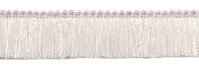 Brush Fringe Trim, Style# 0175SB, Color# A1 - Pure White [6 Yards]