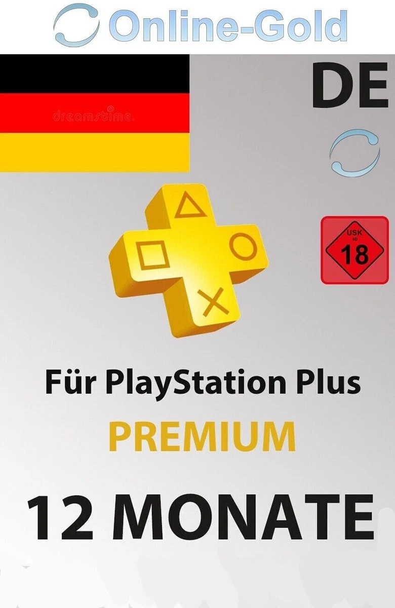 Playstation Plus Premium 12 mesi - 12 Month - PSN Cards Digital Key solo  per DE