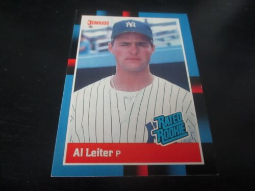 AL LEITER   (new york yankees - pitcher)    1988 donruss ROOKIE CARD #43 mint - Bild 1 von 2